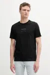 Bavlněné tričko Calvin Klein černá barva, s potiskem, K10K114172