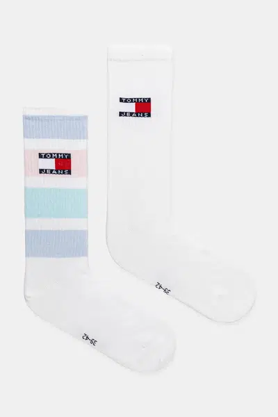 Ponožky Tommy Jeans 2-pack tyrkysová barva, 701232726