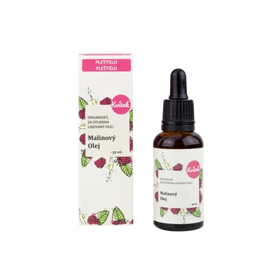 Kvitok Malinový pleťový olej nerafinovaný BIO (30 ml)