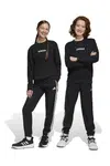 Dětské tepláky adidas černá barva, s aplikací, JD6500