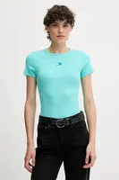 Tričko Tommy Jeans dámské, černá barva, DW0DW17881