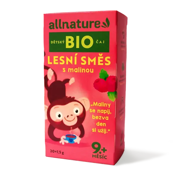 Allnature BIO Lesní směs s malinou dětský čaj 20x1,5 g