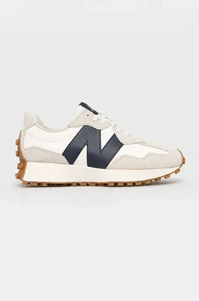 Boty New Balance 327 tmavomodrá barva, na platformě, WS327KB