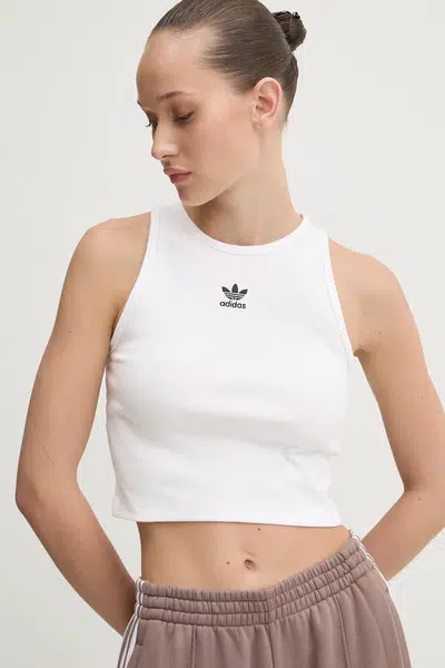 Top adidas Originals Essential dámský, bílá barva, JC9007