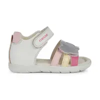 Dětské sandály Geox SANDAL ALUL bílá barva