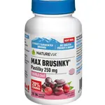 NatureVia Max brusinky pastilky 250 mg 30+6 pastilek