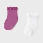Dětské ponožky Mayoral 2-pack růžová barva, 10872