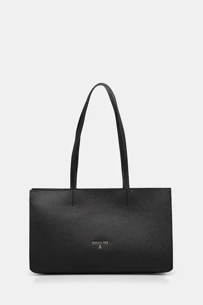 Kožená kabelka Patrizia Pepe černá barva, 8B0236 L001