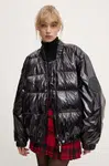 Péřová bunda MMC STUDIO LUKA dámská, černá barva, zimní, oversize