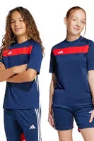 Dětské tričko adidas Performance tmavomodrá barva, s aplikací, JD0586