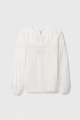 Dětská halenka Pepe Jeans bílá barva