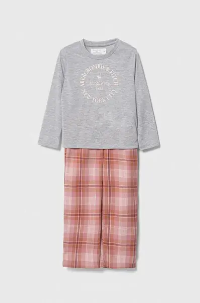 Dětské pyžamo Abercrombie & Fitch růžová barva
