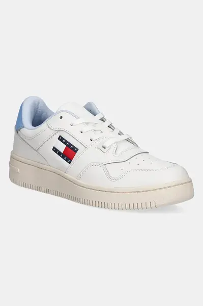 Kožené sneakers boty Tommy Jeans TJW RETRO BASKET ESS