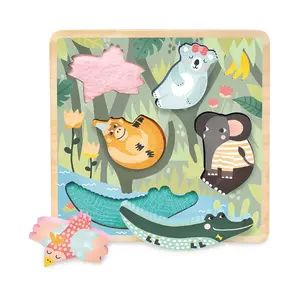 Vilac Senzorické puzzle Jungle 5 ks