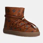 Kožené sněhule Inuikii Full Leather Print hnědá barva, 75202-088
