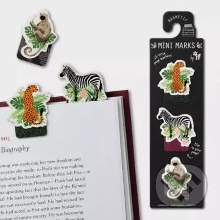 Záložka do knihy Mini magnetická - Zvieratka