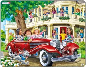 Dievčatá v kabriolete - puzzle z kategorie Naučné puzzle