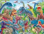 Veselé dinosaury CZ4 - puzzle z kategorie Naučné puzzle