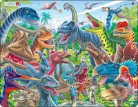 Veselé dinosaury CZ4 - puzzle z kategorie Naučné puzzle