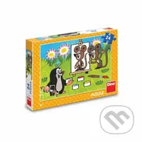 Krtek malířem - puzzle z kategorie 15 - 60 dílků