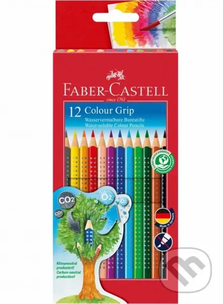 Pastelky akvarelové Colour Grip 12 farebné set