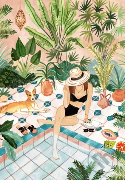 Marocký bazén - Midnight To 6 - puzzle z kategorie 500 - 1000 dílků