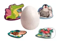 Mláďata ve vejci, dřevěné (s hračkou) - puzzle z kategorie Maxi dílky