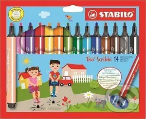 Fixa STABILO Trio Scribbi sada 14 ks,Fixa STABILO Trio Scribbi sada 14 ks