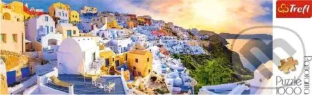 Západ slunce na Santorini, Řecko - puzzle z kategorie Přírodní scenérie
