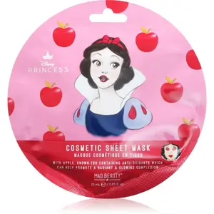 Mad Beauty Disney Princess Snow White plátenná maska s revitalizačným účinkom 25 ml