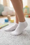 Milena dětské bílé kotníkové ponožky