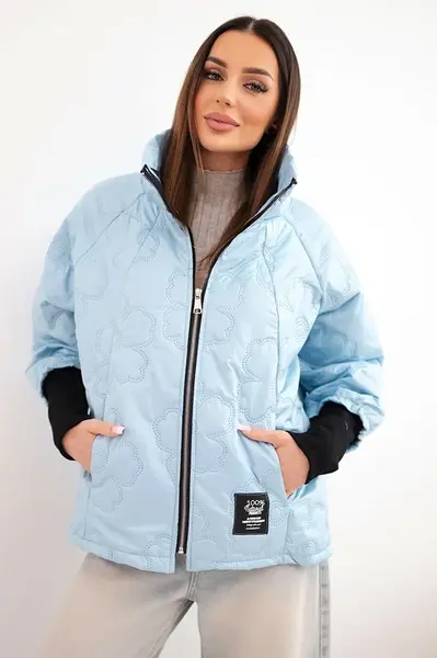 Kesi dámská jarně prošívaná bunda modrá