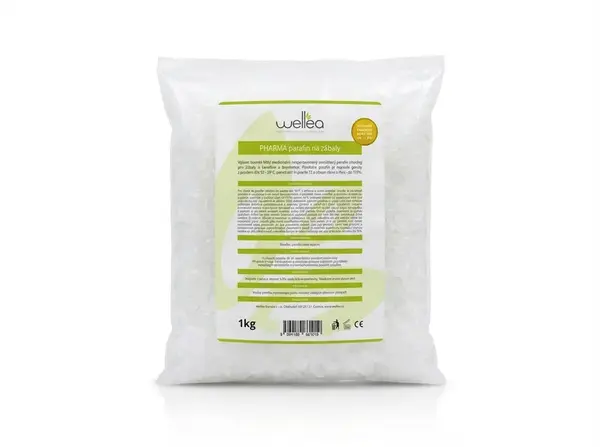 Wellea Europe PHARMA Parafín na zábaly, perličky, 52°C, 1 kg