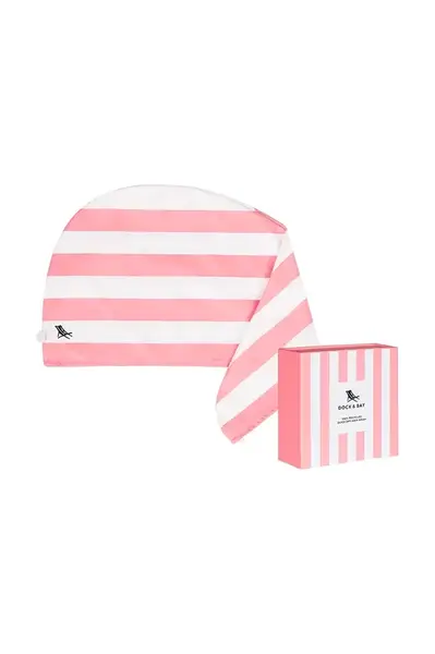 Vlasový turban Dock & Bay Malibu Pink M