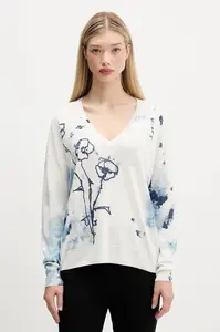 Desigual Sveter s prímesou ľanu Desigual HELSINKI