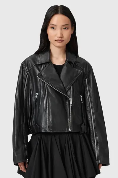 Kožený křivák AllSaints MASONE