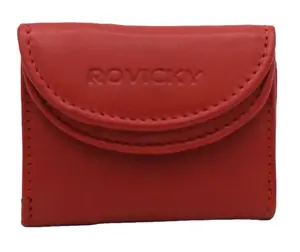 Mini dámská kožená peněženka Rovicky Cira, červená