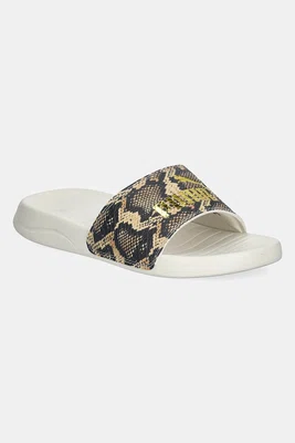 Pantofle Puma Popcat 20 Snake Chic dámské, hnědá barva, 401706
