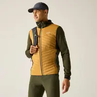 Pánská lehká hybridní  bunda regatta andreson marl žlutá/zelená l