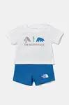 Kojenecká sada The North Face BABY COTTON SUMMER SET- GRAPHIC bílá barva, NF0A8BA3TL41