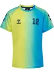Hummel Funkčné tričko 'Schimmer'  modrá / limetková / zelená