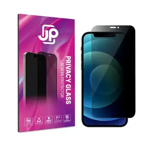 JP Privacy Tvrzené sklo, iPhone 12 / 12 Pro, černé