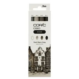 Copic Ciao sada 4ks, Shade Dark/Warm