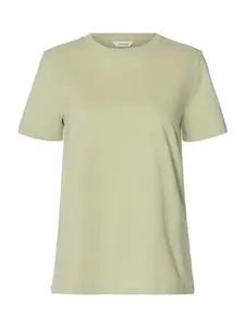 SELECTED Tričko 'SLFMY ESSENTIAL'  pastelovo zelená