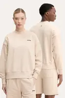 Bavlněná mikina Barrow béžová barva, s potiskem, S5BWUASW080