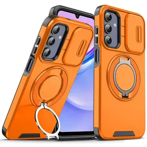 Camslide Stand obal, Samsung Galaxy A14, oranžový