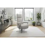 Sit & More RELAXAČNÍ KŘESLO, textil, barvy stříbra