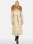 PERSO Woman's Women's real down coat with natural fur, color