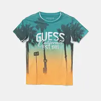 Dětské tričko Guess zelená barva, s potiskem, N5GI18 KCVP2