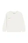 Mikina Pangaia KIDS' 365 MIDWEIGHT SWEATSHIRT bílá barva, 10000279